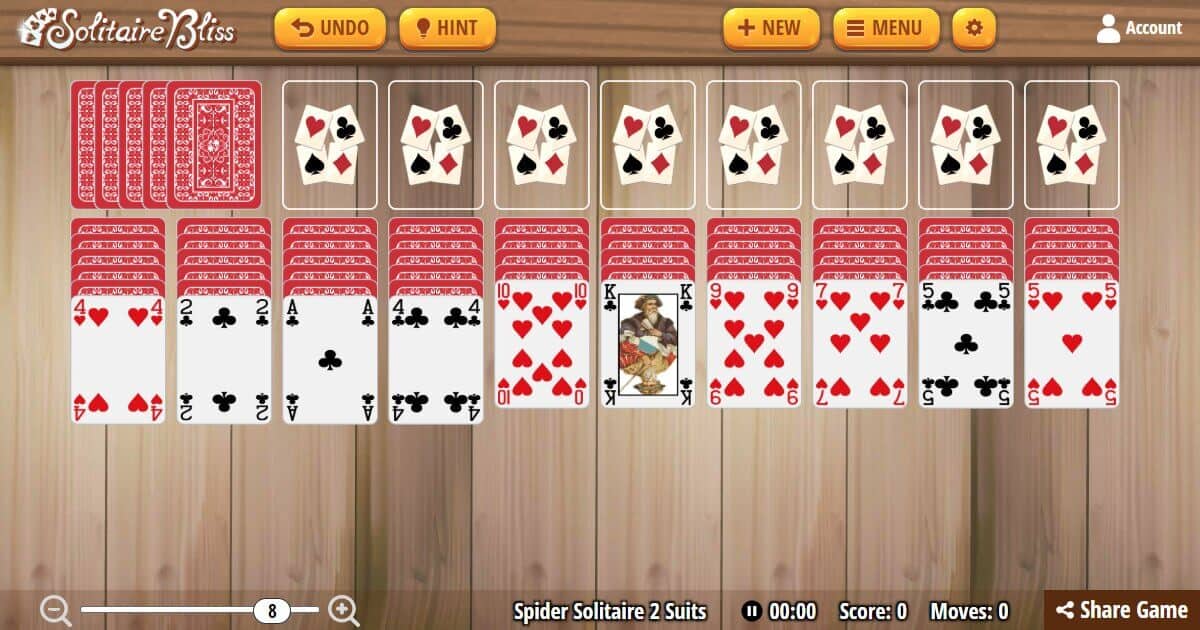 Spider solitaire online